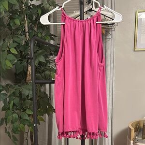 Francesca’s (Green Envelope) Fuchsia Sleeveless Top